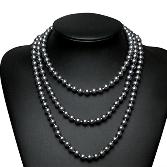 Faux Pearls Beads Cluster Long - Picture 4 of 5